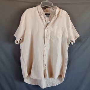 MEN'S  SHORT Sleeve Tee Forever 21, Button Up  XL NWT